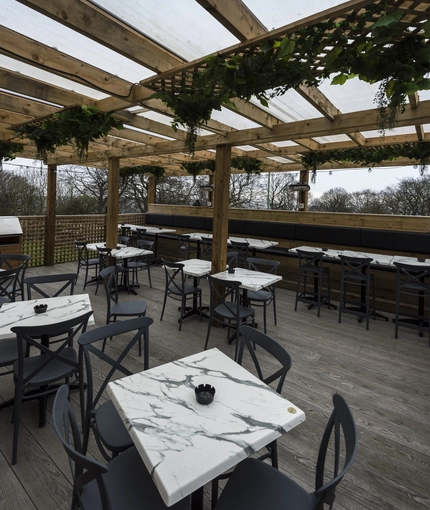exterior beer garden