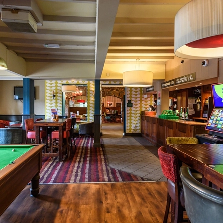 Restaurant and pub games area in a pub