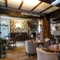 Interior restaurant and seating area