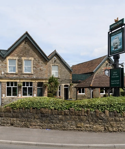 Exterior facade of a pub.