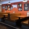 Interior dining area of a pub.
