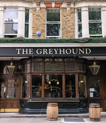The exterior of The Greyhound