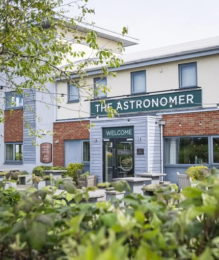 External view of a pub entrance