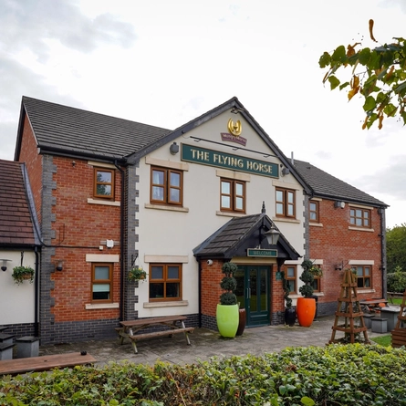 exterior facade of a pub