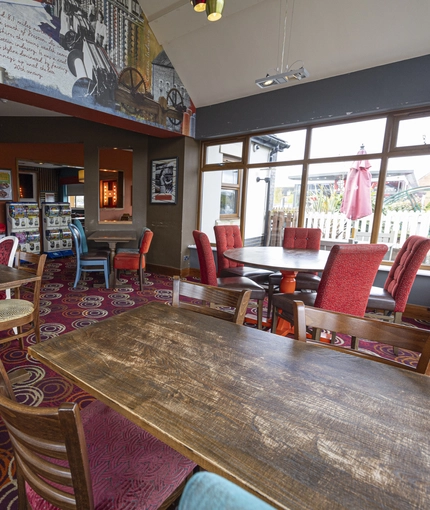 interior restaurant and seating area