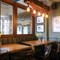 interior restaurant and seating area