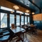 Internal seating area in a pub restaurant