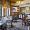 Interior restaurant and seating area