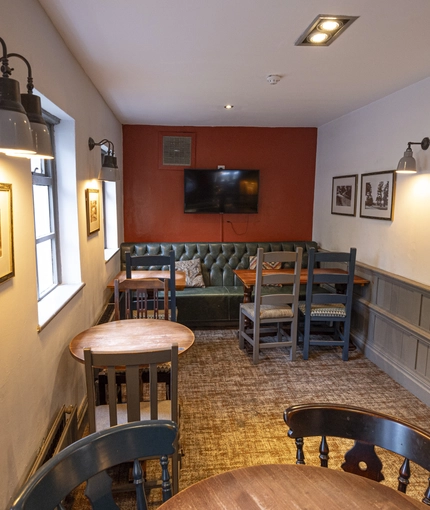 interior restaurant and seating area