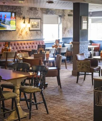 interior restaurant and seating area