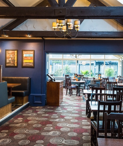 interior restaurant and seating area