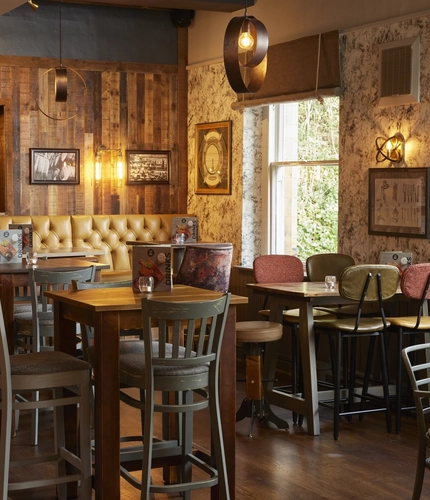 interior restaurant with seating area