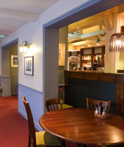 interior restaurant and seating area