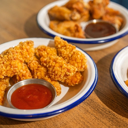 A served side of Chicken Strips available at Hungry Horse venues.