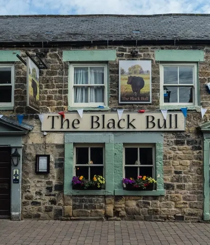 The exterior of The Black Bull