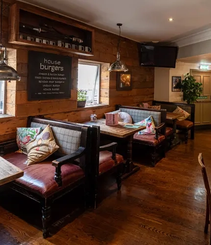 interior restaurant and seating area