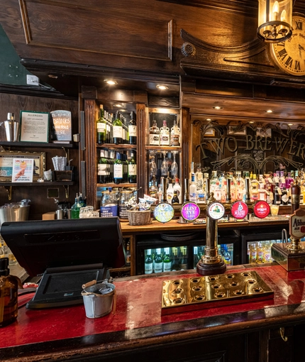 Bar area in a pub