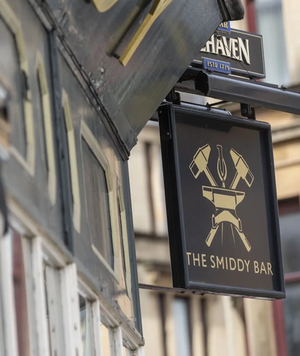 exterior signage of the pub