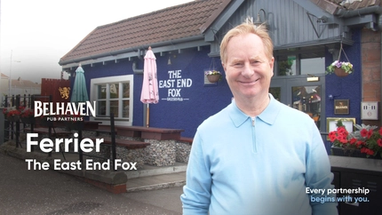 A video front screen showing Ferrier from The East End Fox.