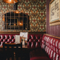 The interior restaurant and seating area at the Three Tuns.