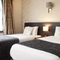 A hotel room in the Hunters Hall Inn.