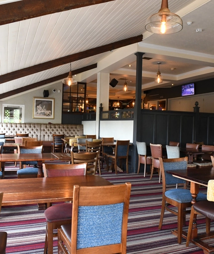 interior restaurant and seating area