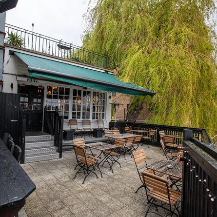 exterior beer garden