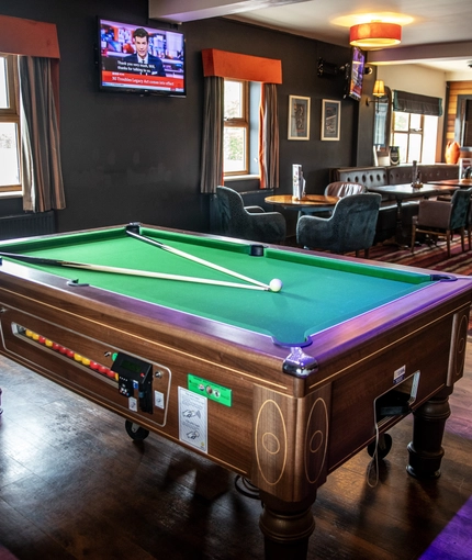 interior pool area of the pub