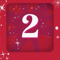 A 768x768 Christmas Advent door number 2 banner for Farmhouse Inns venues.