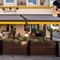 The exterior beer garden seating area being enjoyed during the launch party at The Durell Arms.