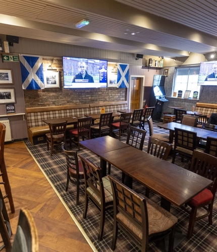 The restaurant at the Quaich.
