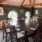 The interior restaurant and seating area at the Vauxhall Inn.