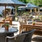 The beer garden at the Wheatsheaf.