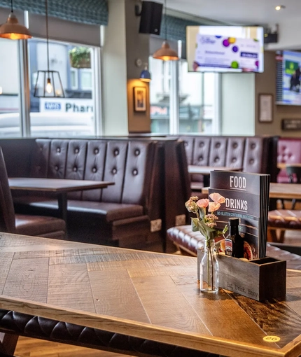 The restaurant area of The Bear Tavern.