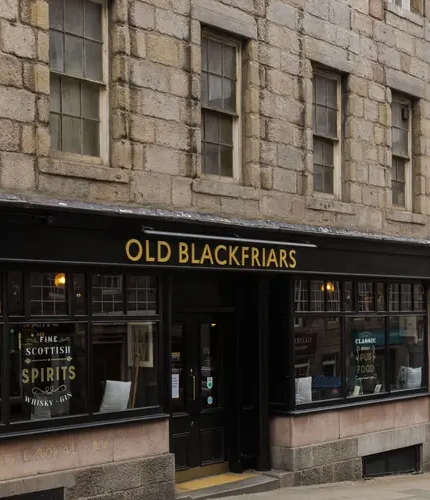 The exterior of The Old Blackfriars pub