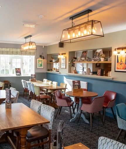 interior restaurant and seating area