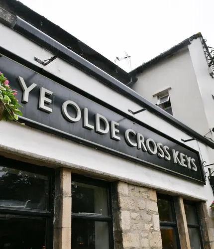 The exterior of Ye Olde Cross Keys