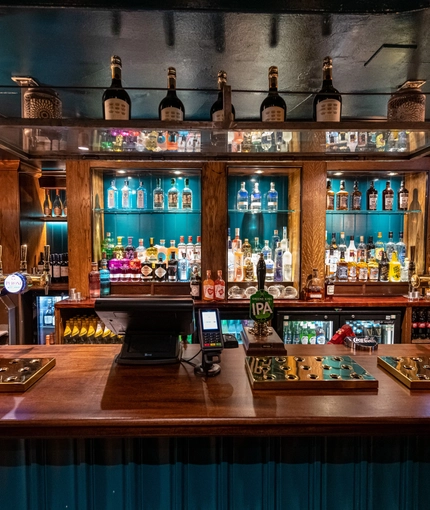 Bar area in a pub