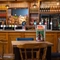 The interior restaurant, seating area and bar at the Woodlands Edge.