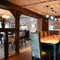 Interior dining area of a pub.
