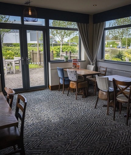 Restaurant area in a pub