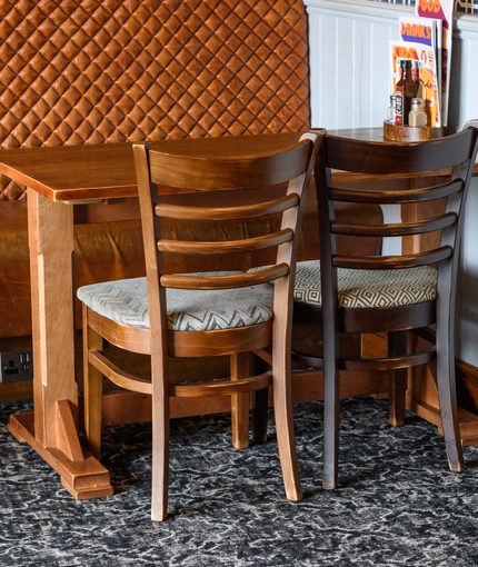 interior seating area of the pub