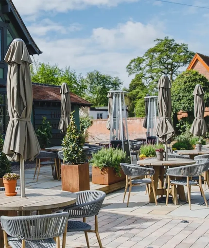 Exterior beer garden 