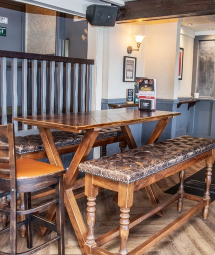interior seating area of the pub