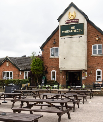 exterior beer garden
