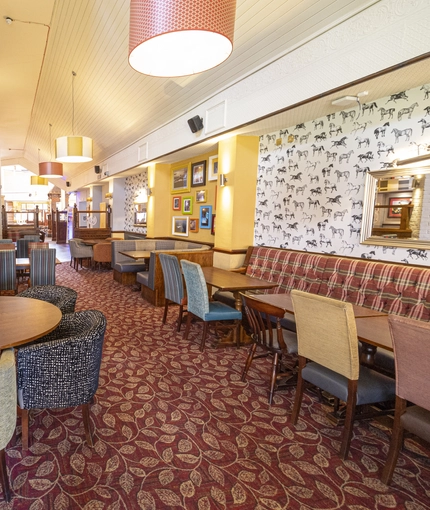 interior restaurant and seating area