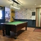 interior seating area with pool table