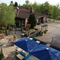 Beer garden outside of a pub