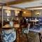 The interior restaurant seating area of The Fox & Hounds in Wimborne.