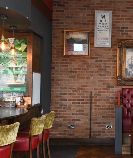 interior restaurant with seating area